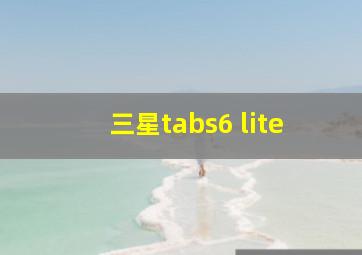 三星tabs6 lite